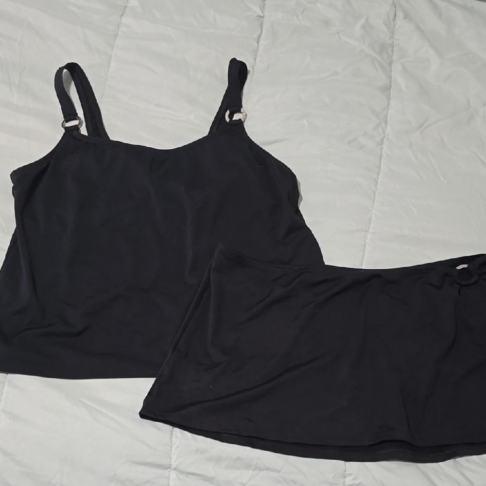 Women's Black Swimsuit Set